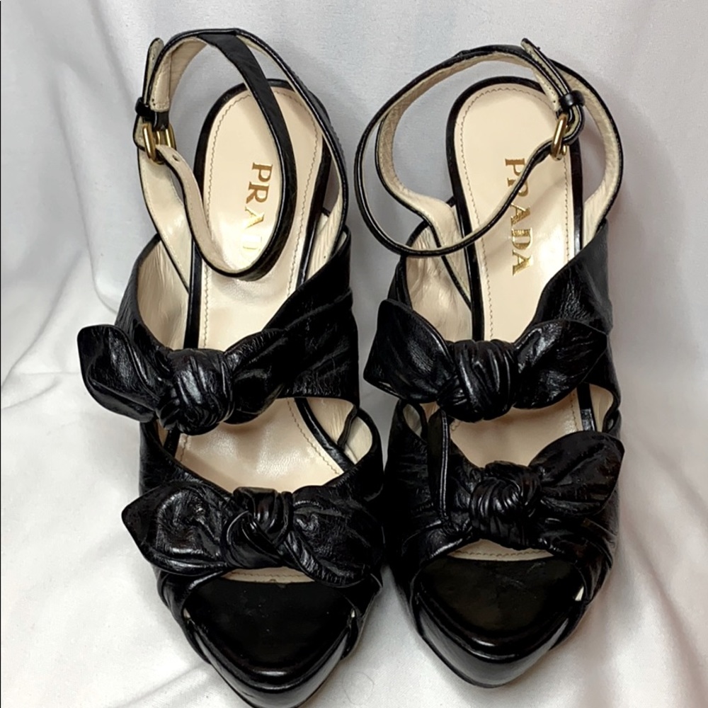Prada Leather Platform Sandal - image 7